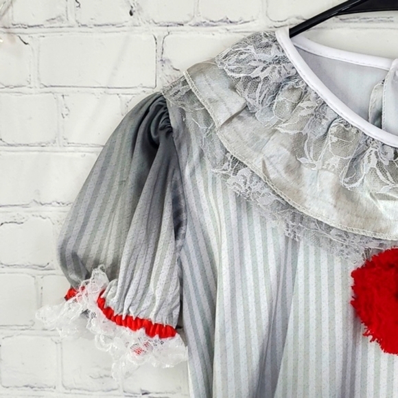 Stephen Kings IT Pennywise the Killer Clown Halloween Costume Dress Junior Sz XL - Picture 6 of 17